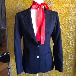 Vintage | handsome lined linen blazer